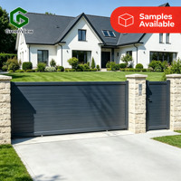 Portes d'entrée coulissantes en aluminium sur mesure, portails de villa résistants aux intempéries, disponibles pour la vente en gros