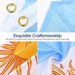 Nuoxin Bandiera Nazionale Argentina di Alta Qualità 3x5 FT per Giardino, Cortile, Parate, Eventi, Decorazioni per la Casa, Bandiera Canadese Premium - Product Image 4