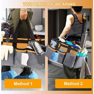 Extra Large Organizer Tote Cleaning <b>Caddy</b> Bag Custom Oxford Multifunctional <b>Tools</b> Bag for Housekeeping Electrician - Product Image 5