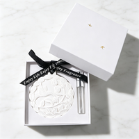 Diffuseur d'arômes Finru en pierre, boîte personnalisée avec logo, en céramique et porcelaine, fleur faite à la main, parfum d'intérieur, huile essentielle parfumée, désodorisant d'air
