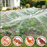 Transparante 40*25 Mesh HDPE landbouw insectengaasrol voor gewassen, planten, groenten, bloemen en fruit