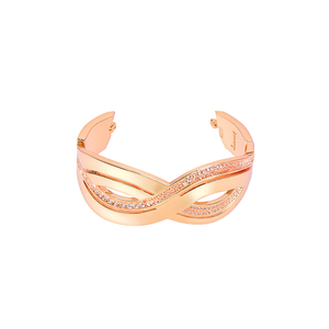 Fashion Bangle 316L Stainless Steel PVD Gold Plating Elegant Design For Women Jewelry Accessory - Product Image 2