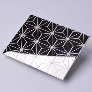 EX664 Luxury Etched 304/316 Stainless Steel Decorative <b>Plate</b> JIS Standard No.4 <b>Surface</b> Finish Customizable Thickness - Product Image 5