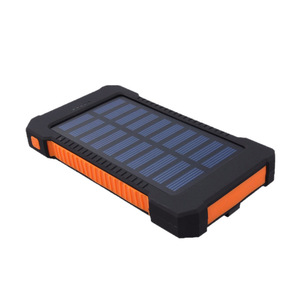 ธนาคารพลังงานแสงอาทิตย์กลางแจ้ง 10000mAh พอร์ต USB คู่ กันน้ำ พกพาสะดวก พร้อมไฟ LED สำหรับตั้งแคมป์และเดินป่า - Product Image 1