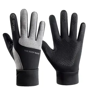 Gants d'hiver imperméables noirs pour vélo, cyclisme à main, sport, fitness, meilleure vente 2021