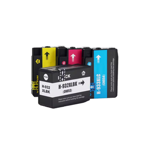 Asseel Compatible 932XL <span class=keywords><strong>932</strong></span> <span class=keywords><strong>933</strong></span> <span class=keywords><strong>XL</strong></span> 933XL Cartouche d'encre couleur pour HP OFFICEJET 6100 6600 6700 7110 7610 7612 - Product Image 1