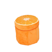 Recycler les fruits cuisine stockage maison décorative enfants boîte à jouets poubelle douce peluche Orange fruits maison tabouret écologique lavable