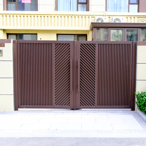 Thiết kế cổng chính tự động có thể thu vào trượt Hợp kim nhôm đóng mở thân thiện với môi trường bền chống ăn mòn KHÁCH SẠN CĂN HỘ - Product Image 6