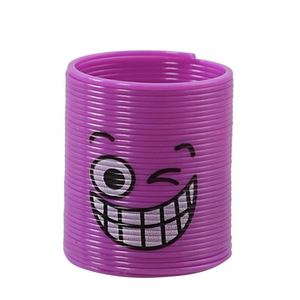 Jouets anti-stress empilables en plastique et caoutchouc, style art populaire personnalisé, arc-en-ciel, avec anneaux à ressort faciaux, tendance mode, cadeaux anti-stress - Product Image 6