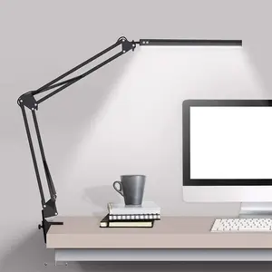 Lampe de lecture d'étude de créativité avec lampes de bureau en métal d'inspection rotatives lampe de table réglable à bras oscillant