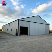 Bâtiment d'atelier en structure d'acier modulaire, entrepôt métallique étanche, hangar flexible pour usine industrielle et stockage de marchandises