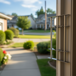 Rejilla de Seguridad Ajustable de 19.7-25.6 Pulgadas, Pantalla para Puerta de Acero Inoxidable, Diseño Industrial, Fácil Instalación - Product Image 3