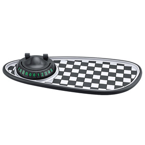 Tapis antidérapant créatif pour console centrale de voiture, support multifonctionnel 3-en-1 pour téléphone portable et plaque de stationnement. - Product Image 2