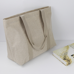 Sac fourre-tout en toile écologique personnalisé avec bandoulière, option logo personnalisé pour le shopping et le rangement - Product Image 2