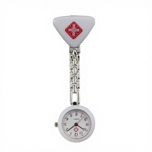 ساعة جيب مستديرة لطيفة للممرضات والأطباء في المستشفيات، حركة كوارتز، حزام معدني 26 مم، ساعة جيب معلقة - Product Image 2