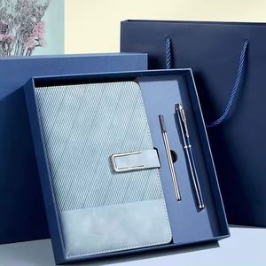 Best Selling 3-in-1 A5 Leather Deluxe <b>Notebook</b> Journal Gift <b>Set</b> Custom Factory New Product Includes Gift Box Pen Refill - Product Image 2