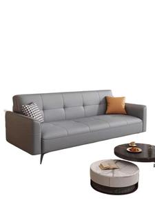 Divano <span class=keywords><strong>Letto</strong></span> in Pelle Multifunzionale, Moderno e Semplice, per Soggiorno e Appartamento, Singolo o Doppio Pieghevole - Product Image 5