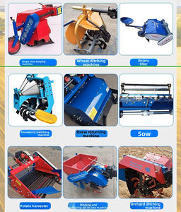 Ручной дизельный трактор с шасси 151, системой конденсации, мощностью 18 л.с., электрическим запуском, роторным культиватором и сиденьем - Product Image 4