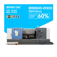 BR650D Schwerlast-Schrägbett-CNC-Drehmaschine mit Hochdrehmoment-Spindel für die Bearbeitung von Automobil- und Baumaschinenschaften