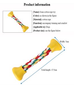 Wholesale Durable Pet <strong>Dog</strong> <strong>Bone</strong> Shaped Cotton <strong>Rope</strong> Chew <strong>Toy</strong> <strong>Bone</strong> Cotton <strong>Rope</strong> Braided Pet <strong>Dog</strong> <strong>Toy</strong> - Product Image 3