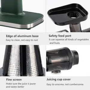 Новинка, многофункциональная Автоматическая медленная соковыжималка для кухни, холодный пресс, горизонтальная медленная соковыжималка - Product Image 4