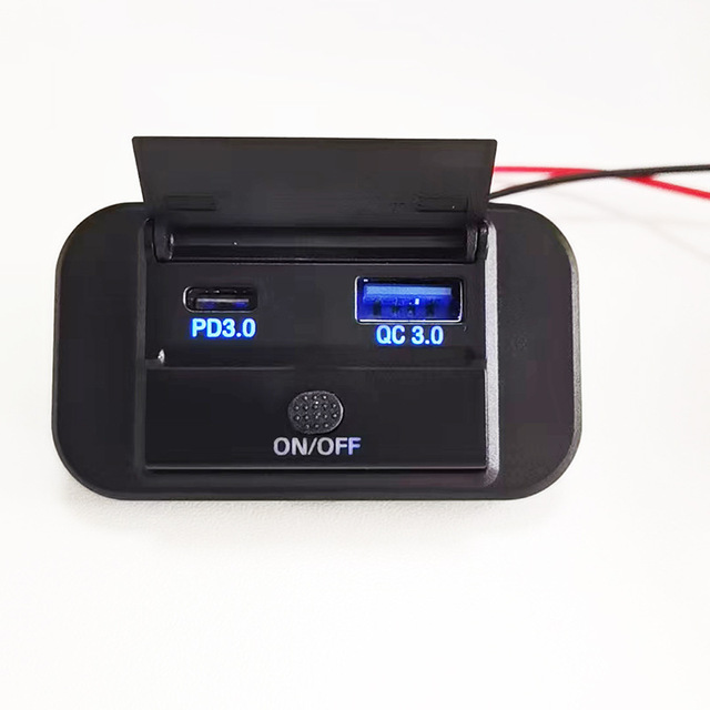 New Car RV Motorcycle Modified USB & Type-C Fast Charging Port PDUSB