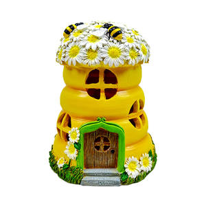 Su geçirmez bahçe açık veranda reçine LED işıkları papatya arı peri ev güneş dekorasyon - Product Image 2