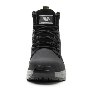 Scarpe Antinfortunistiche in Pelle Pura Impermeabili, Stivali di Sicurezza con Punta in Acciaio Antiurto e Antiperforazione - Product Image 5