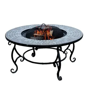 OEM ODM Garden Bbq Glass Mosaic Fire Pit Outdoor With High Quality