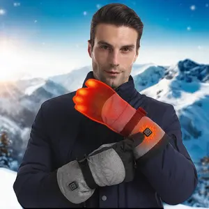 Kopus winter outdoor recreation waterproof windproof custom rechargeable battery bluetooth control heated gloves