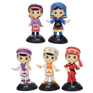 Custom Modern Colorful National Dress Character Model Resin Crafts Statue Travel Souvenir Home Office Decoration Gift