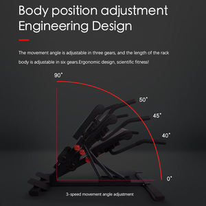 <span class=keywords><strong>Chaise</strong></span> romaine pliante réglable super étendue 30-40-50 degrés pour l'exercice des muscles du dos utilisée avec des bancs et des supports - Product Image 3