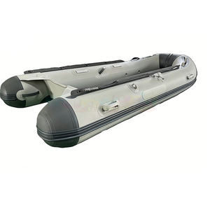 Bateau pneumatique en Hypalon à prix d'usine chinois, plancher en aluminium, bateau de pêche gonflable, bateau pneumatique pliable pour le sport, bateau à rames en PVC - Product Image 6
