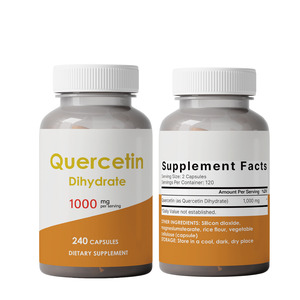 Integratore di Quercetina ad Alta Purezza HUAQING OEM Etichetta Privata Capsule di Quercetina Diidrata 1000mg - Product Image 1