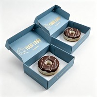 Boîtes d'emballage alimentaire en carton blanc écologiques de luxe personnalisées pour sushis, beignets, pâtisseries, gâteaux, biscuits, tartes aux œufs