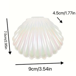 Creative <strong>Personalized</strong> Pearl White Pearlescent Electroplated Large Shell Wedding Candy Box Lucky Draw <strong>Gift</strong> Box for Welcome <strong>Gifts</strong> - Product Image 2