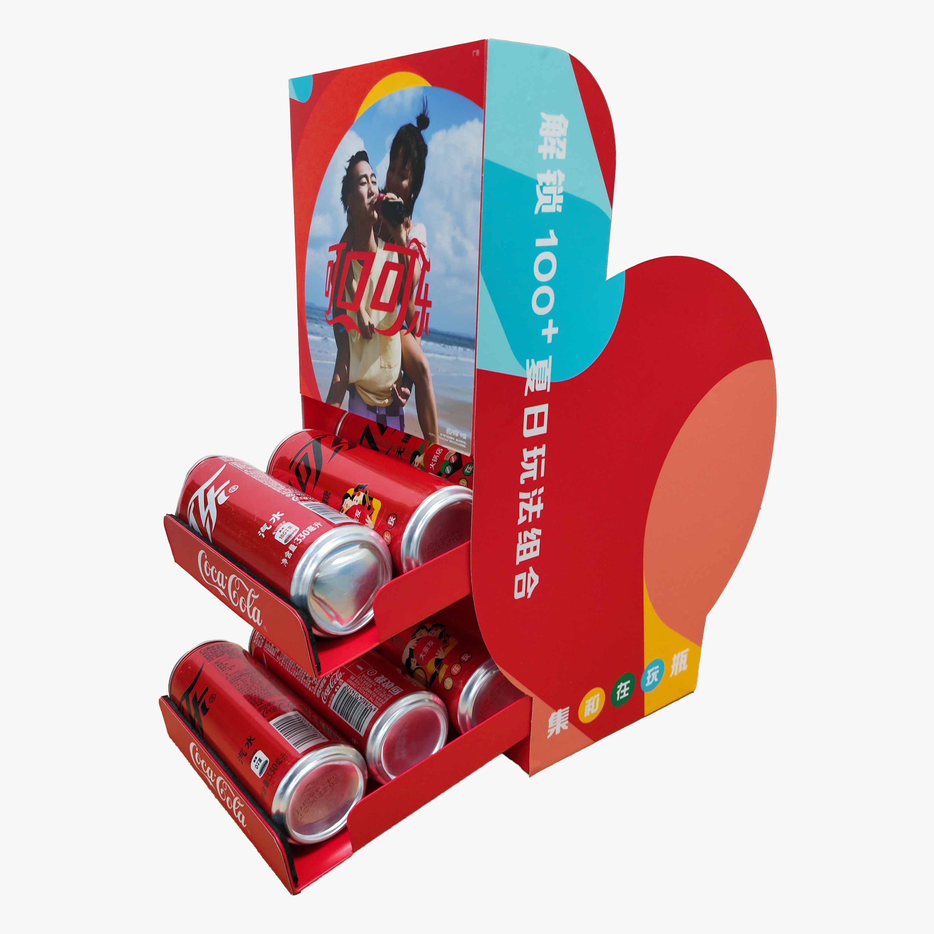 Countertop Beverage Display Acrylic Retail Store Supermarket Advertising Exhibition Racks Stands Customized Color Custom Logo