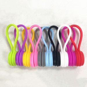 Organisateur de câbles magnétique créatif en silicone pour écouteurs, gestion des câbles de téléphones portables, accessoires de gestion des câbles - Product Image 4