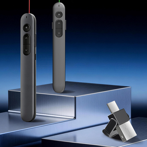 Presentador Láser Verde Inalámbrico OEM al por Mayor de Fábrica N91 con Logotipo Personalizado, Receptor Dual <span class=keywords><strong>USB</strong></span> Tipo-C, Control Remoto de Presentación de 100M - Product Image 5