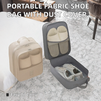 Sac de rangement rectangulaire en tissu pour chaussures, idéal pour les voyages d'affaires, housse de valise portable anti-poussière avec style japonais
