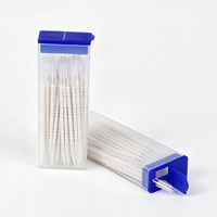 Brosse interdentaire double tête en plastique écologique personnalisée, emballage en gros à bas prix, cure-dent nettoyant pour les dents