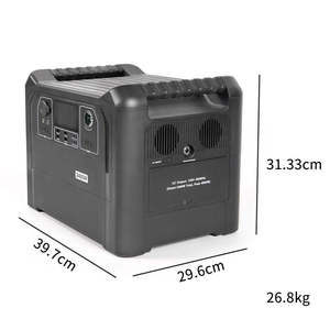 แบตเตอรี่สำรองพลังงานฉุกเฉินโซลาร์เซลล์ Lifepo4 110v 220v 2400w เครื่องกำเนิดไฟฟ้าพกพา สถานีจ่ายไฟสำรอง - Product Image 4