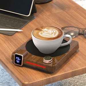 เครื่องอุ่นขวดนมแบบเสียบปลั๊ก 9 ระดับ 40-80 ℃   ที่รองแก้วอัจฉริยะควบคุมอุณหภูมิ ใช้ได้ทั้งที่บ้านและที่ทำงาน เหมาะสำหรับกาแฟร้อน/ชา/นม/น้ำร้อน - Product Image 5