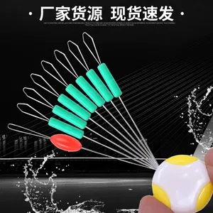 Nuevo a granel competitivo cabeza plana goma espacio frijol 7 + 1 hierba verde espacio frijol equipo de pesca - Product Image 3