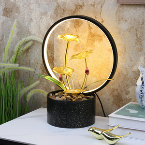 Minimalist Home Decor Water Feature With Flowing Water For Entryway <b>TV</b> Cabinet Office Desktop JR022 <b>USB</b> Powered - Product Image 4