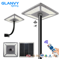 Lampe solaire de jardin LED IP65 DC 500W 800W avec télécommande et détecteur de mouvement pour éclairage extérieur de parcs et routes