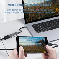 Tarjeta de Captura de Video USB Tipo-C para Transmisión en Vivo de Juegos, Grabación para Switch, STB, Teléfono Móvil, Tableta a Computadora Portátil