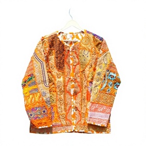 Qualité garantie : Nouvelle collection de vêtements pour femme, style bohème indien Banjara, brodés, en denim tissé, coton matelassé respirant, manches longues, pour l'automne et l'hiver. - Product Image 1