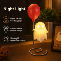 Veilleuse fantôme effrayante, ambiance Halloween, joli ornement fantôme, veilleuse LED, ornement de cour, décoration de bureau