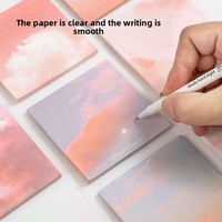 Notas Adhesivas de Alta Gama con Diseño Etéreo, Fuerte Adhesión, Perfectas para Mensajes Estudiantiles; Diseño Degradado Inspirado en Instagram, Estilo Salado y Moderno